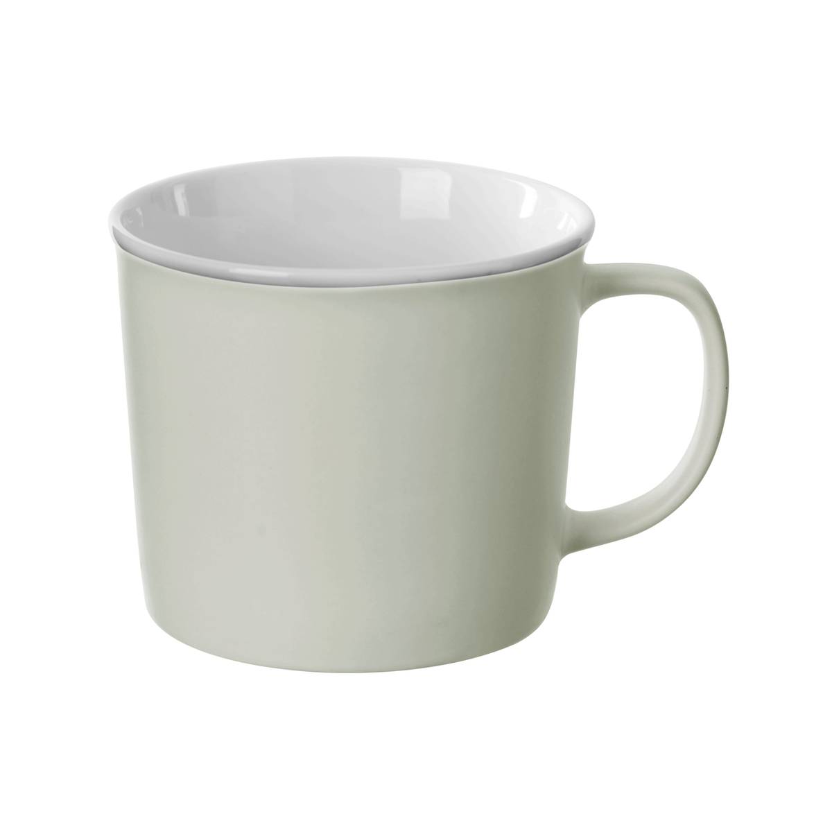 Becher "Natur" 380 ml, New Bone China (Porzellan), Grün Grün