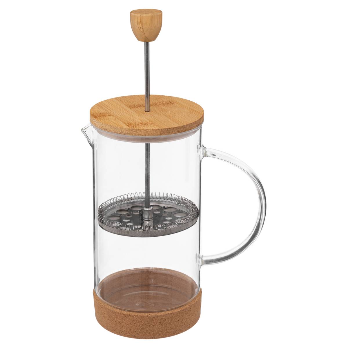 Kaffeemaschine &bdquo;Bambus&ldquo; 1000 ml, Transparent Durchsichtig