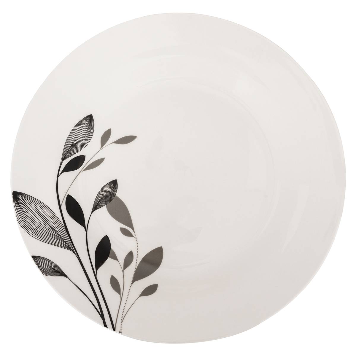 Tafelservice „Lila“ 18 Stück, Schwarz & Weiß Noir / blanc