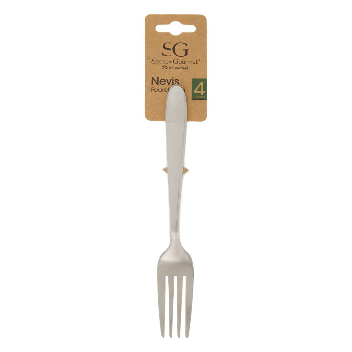 4er-Set Gabeln "Nevis" Silber Silber