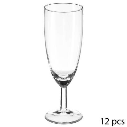 Set mit 12 sektgl&auml;sern "fiona" 150 ml, transparent
