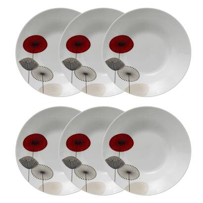 Set aus 6 tiefen tellern "osara" d.20,5 cm, wei&szlig;