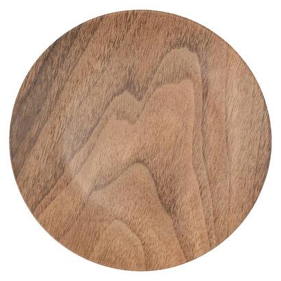 Flacher teller "bois mood" d.25,3 cm, braun