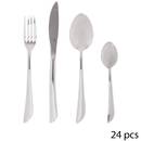 24-teiliges Besteckset "Serrat" Silber Silber