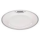 Set mit 6 Desserttellern "Bistrot" D.20,2 cm, Wei&szlig; Noir / blanc
