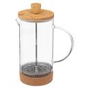 Kaffeemaschine &bdquo;Bambus&ldquo; 1000 ml, Transparent Durchsichtig