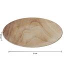 Flacher Teller "Bois Mood" D.25,3 cm, Braun Braun