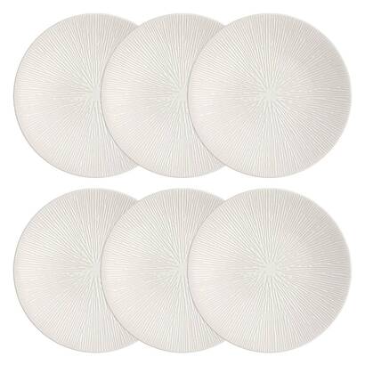 Set mit 6 desserttellern "atelier" d.21 cm, wei&szlig;
