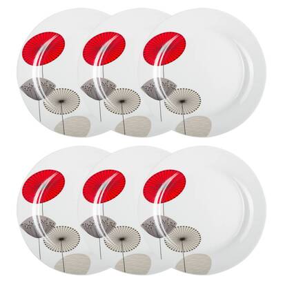 Set mit 6 flachen tellern "osara" d.27,2 cm