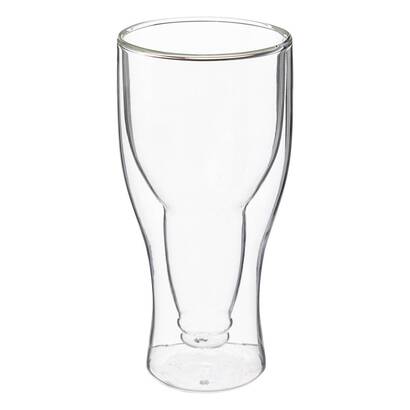 Set mit 2 biergl&auml;sern "bier" 350 ml, transparent