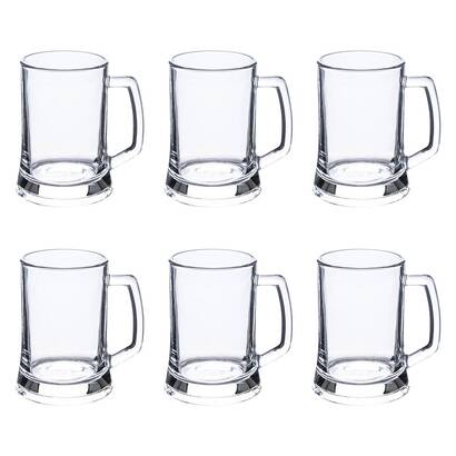 Set mit 6 biergl&auml;sern "raphael" 500 ml, transparent