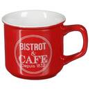 Becher "Bistrot" Mehrfarbig Grau