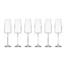 6er-Set Sektflöten "Angara" 340 ml, Transparent Durchsichtig