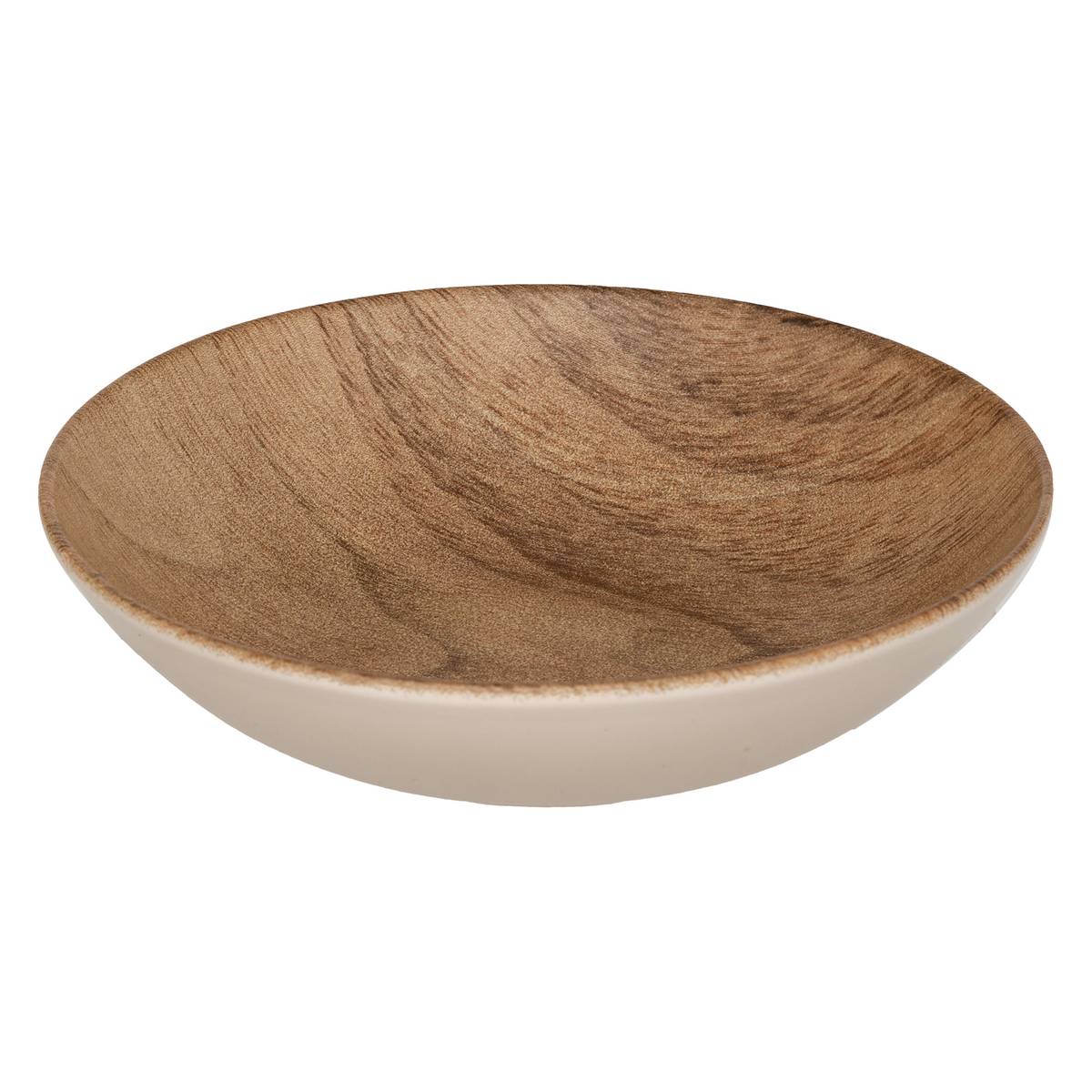 Tiefer Teller „Bois Mood“ D.20,8 cm, Braun Braun