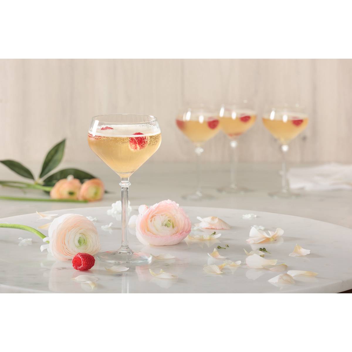 4er-Set Champagnergläser „Champagne“ 320 ml, Transparent Durchsichtig