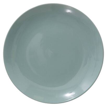 6er-set flache teller "colorama" d.26,4 cm, zedernholzgr&uuml;n