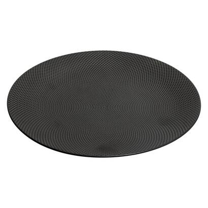 Flacher teller "caviar" d.27,5 cm, schwarz