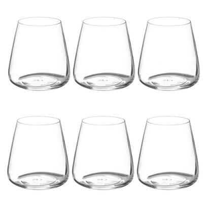 Set mit 6 niedrigen gl&auml;sern "selenga" 430 ml, transparent