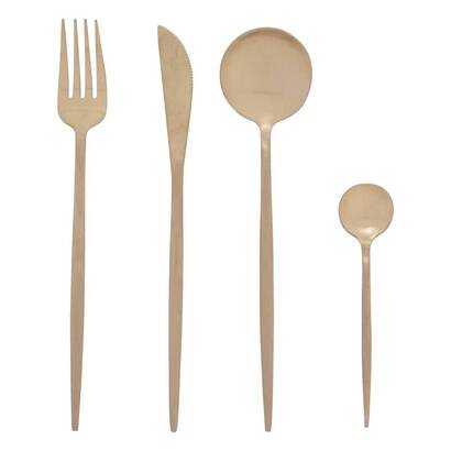 24-teiliges besteckset "ida" gold