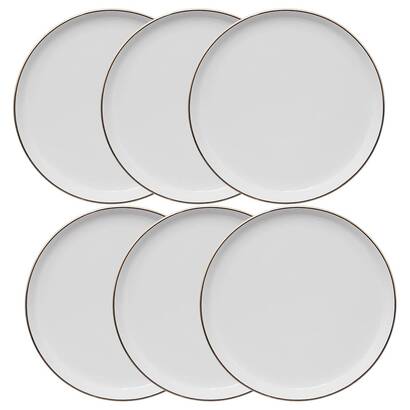 6er-set dessertteller "sublima" d.20 cm, wei&szlig;