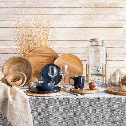 Set mit 6 niedrigen bechern "elaya" 345 ml, transparent