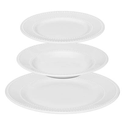 Tafelservice  "perle" 18 st&uuml;ck, wei&szlig;