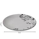 Set mit 6 Desserttellern "White Floral" D.19 cm, Weiß Noir / blanc
