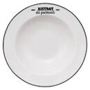 Pastateller "Bistrot" D.27 cm, Weiß Noir / blanc