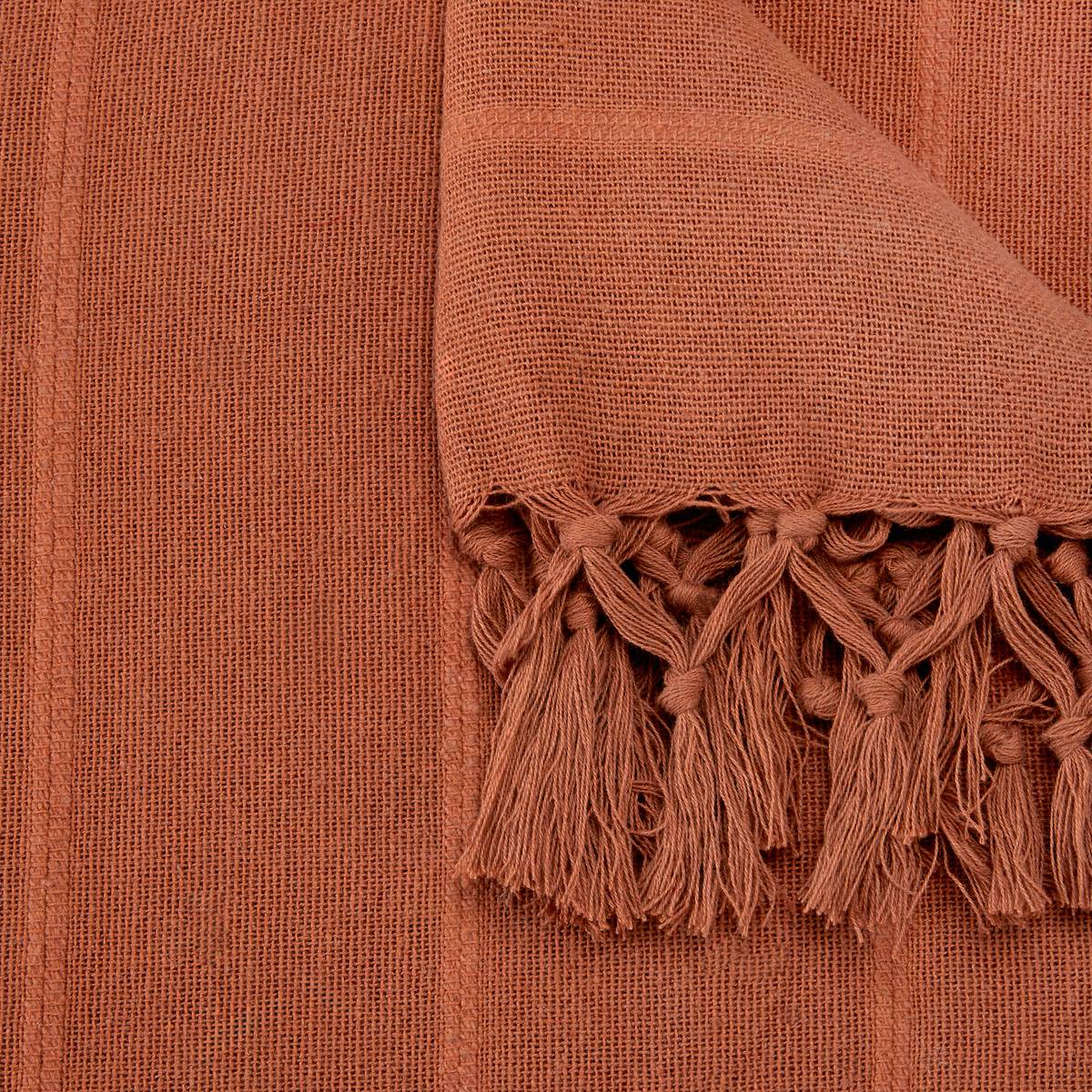 Tagesdecke "Anjali" Terrakotta, 250x230 cm Terracotta