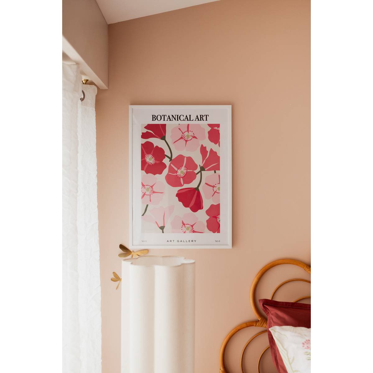 Gerahmtes Poster „Rosenblüte“
