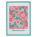 Gerahmtes Poster "Bloomorama" 70x50 cm 'Atmosphera x Cha Cha Pop' Blau