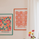 Gerahmtes Poster "Bloomorama" 70x50 cm 'Atmosphera x Cha Cha Pop' Blau