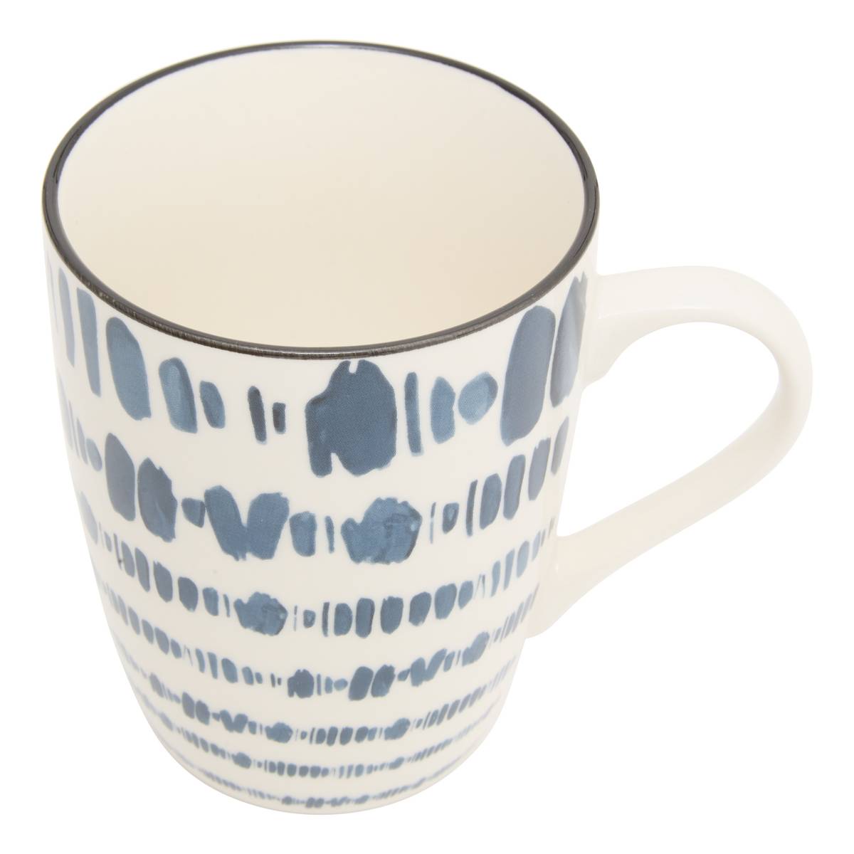 Becher "Umami" 310 ml, Porzellan, Linienmuster Modell 3