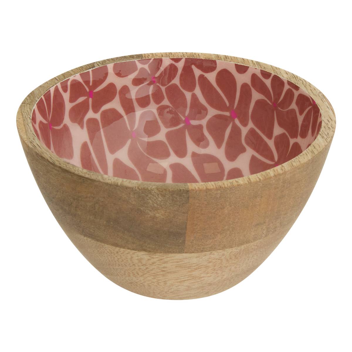 Schälchen "Inaya" Mangoholz, Ø 13 cm Terracotta