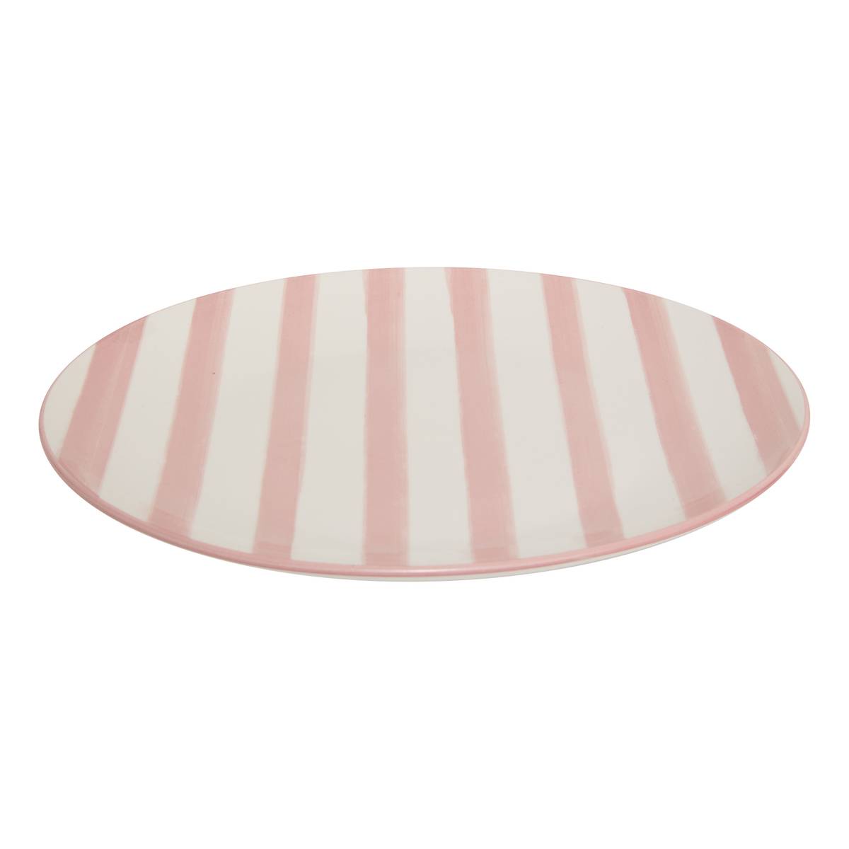 6er-Set flache Teller "Charlie" Porzellan, D.27 cm Rosa
