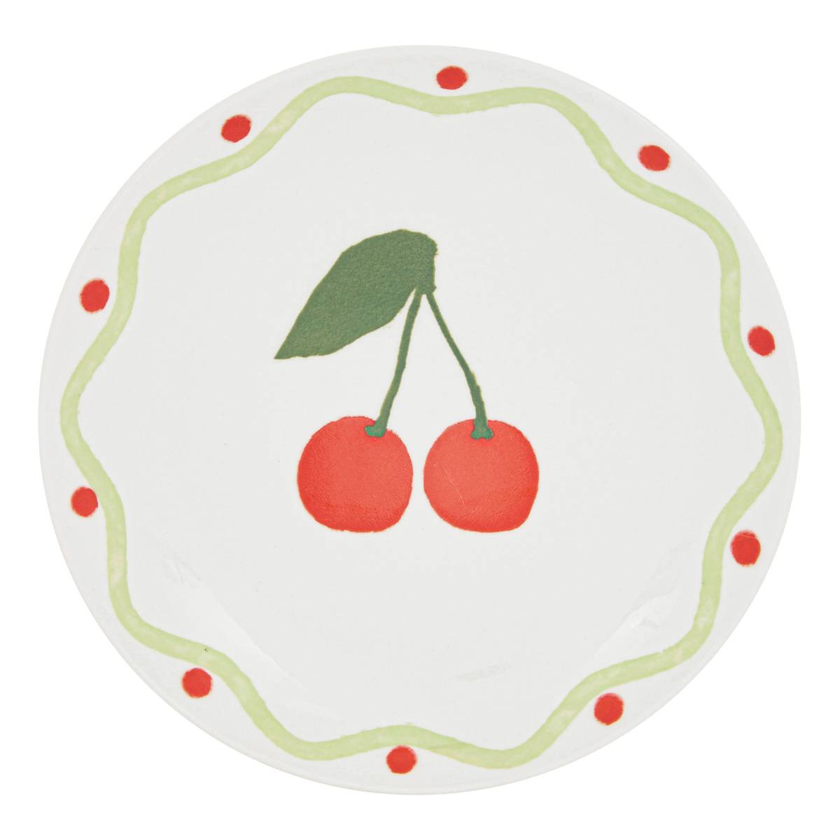 6er-Set Dessertteller "Fruity" Porzellan, D.19 cm Mehrfarbig 1