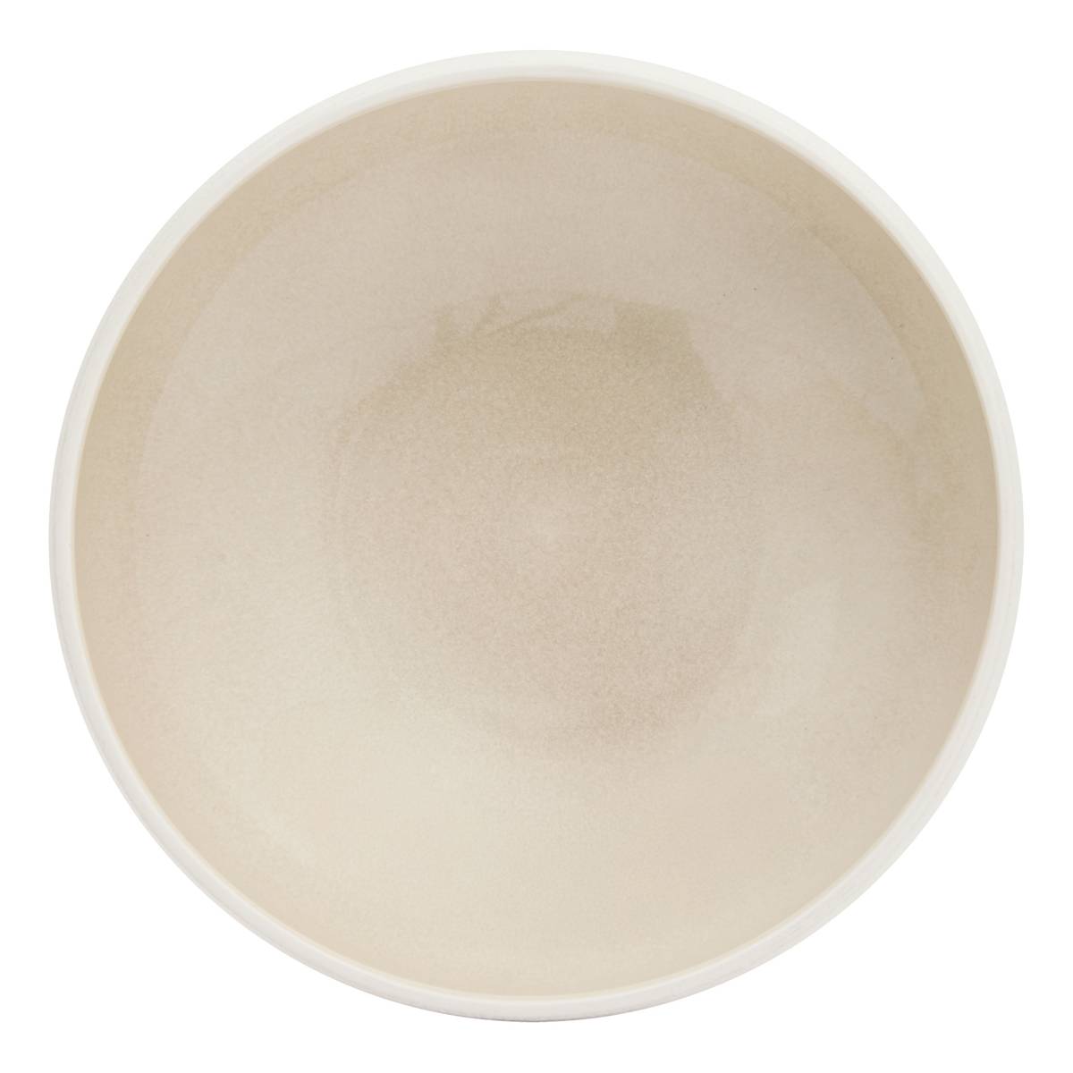 Lot de 4 assiettes creuses "Chiara" Steinzeug (Keramik), D.16,6 cm Beige