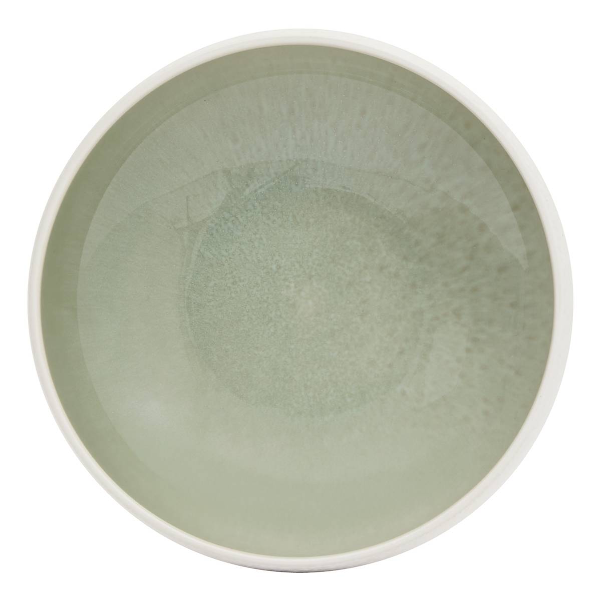 Lot de 4 assiettes creuses "Chiara" Steinzeug (Keramik), D.16,6 cm Grün