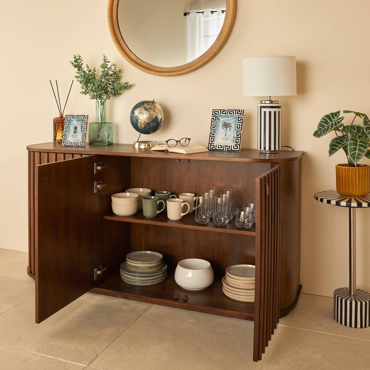 Sideboard 3 Türen 1 Ebene "Rikaya"