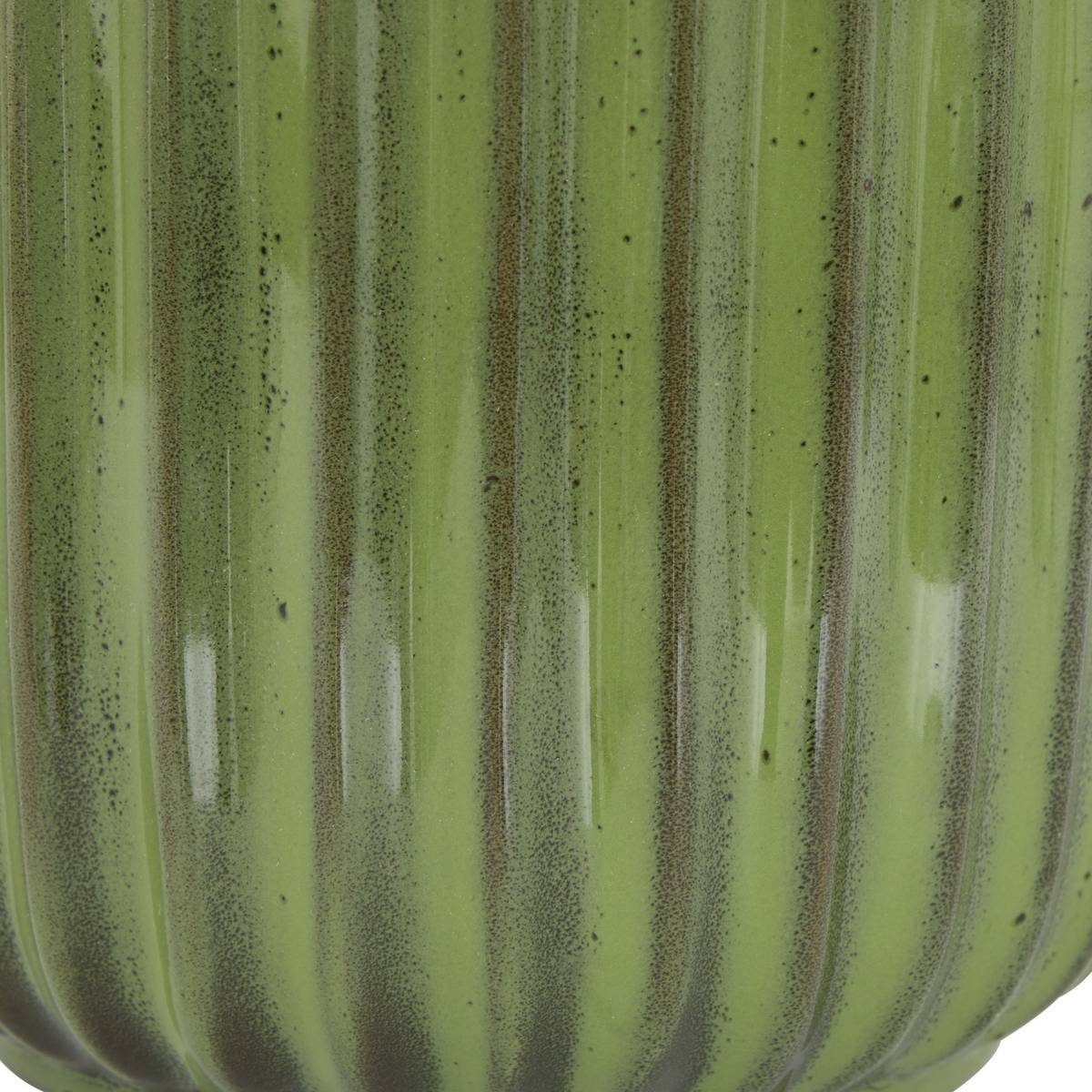 Übertopf "Iko" Steinzeug (Keramik) H.16 cm Gelb