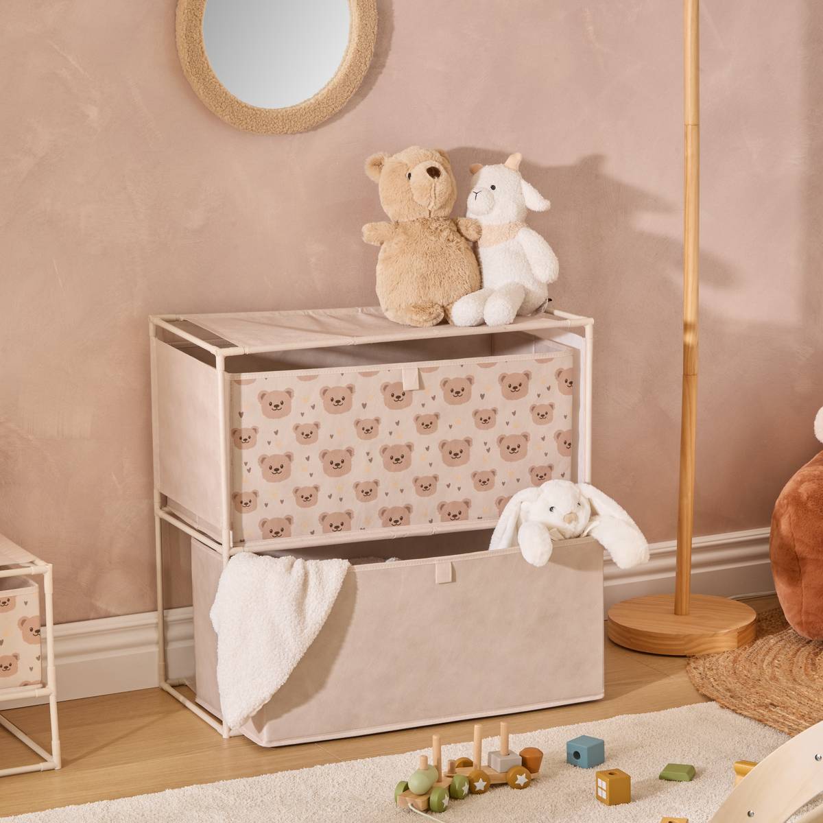 Kinderkommode 1 Ebene(n) "Tissa" Beige, 60x30 cm Beige