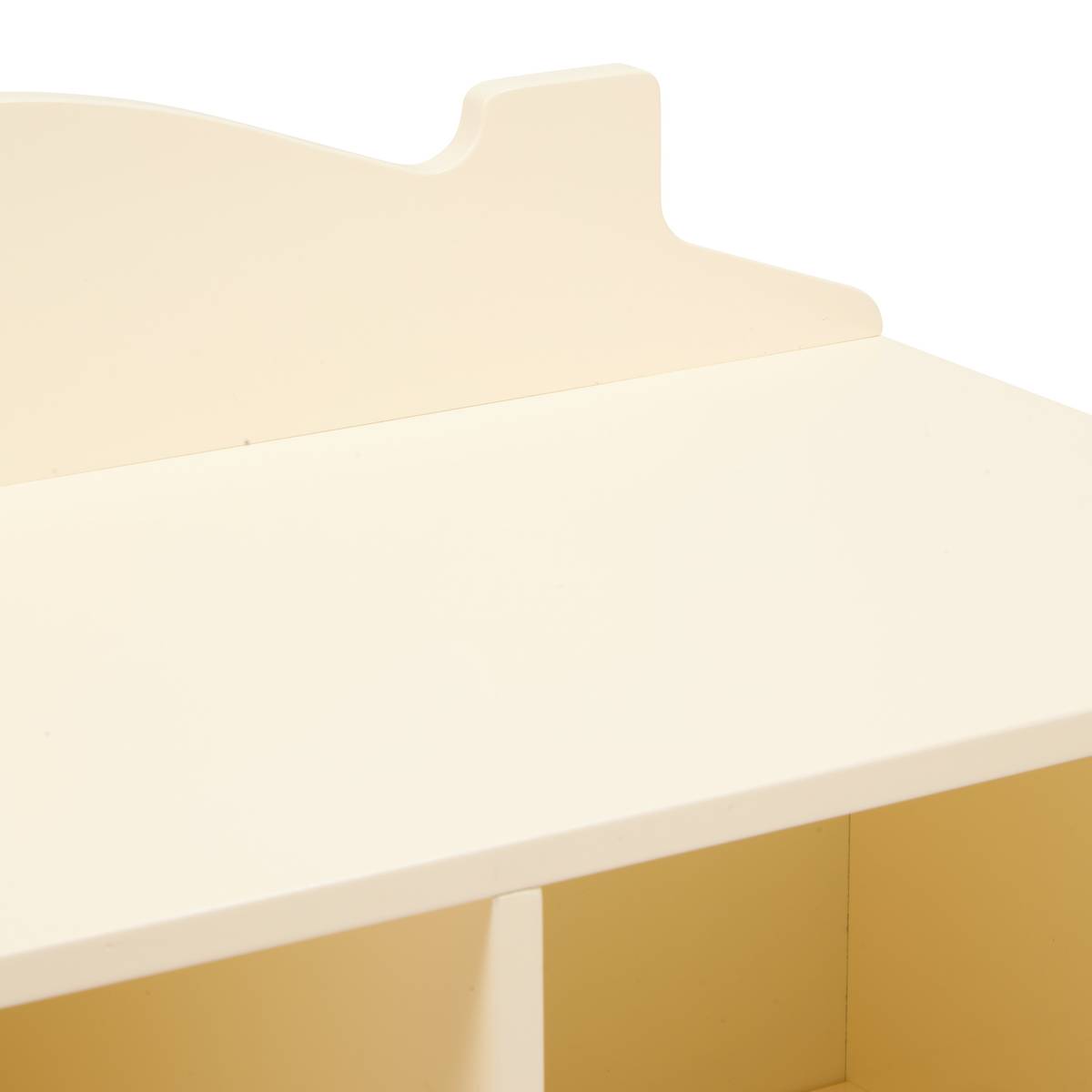 Kinderbuchregal 2 T&uuml;ren 2 Ebenen "Bouli" Beige, 94,5x60 cm Beige