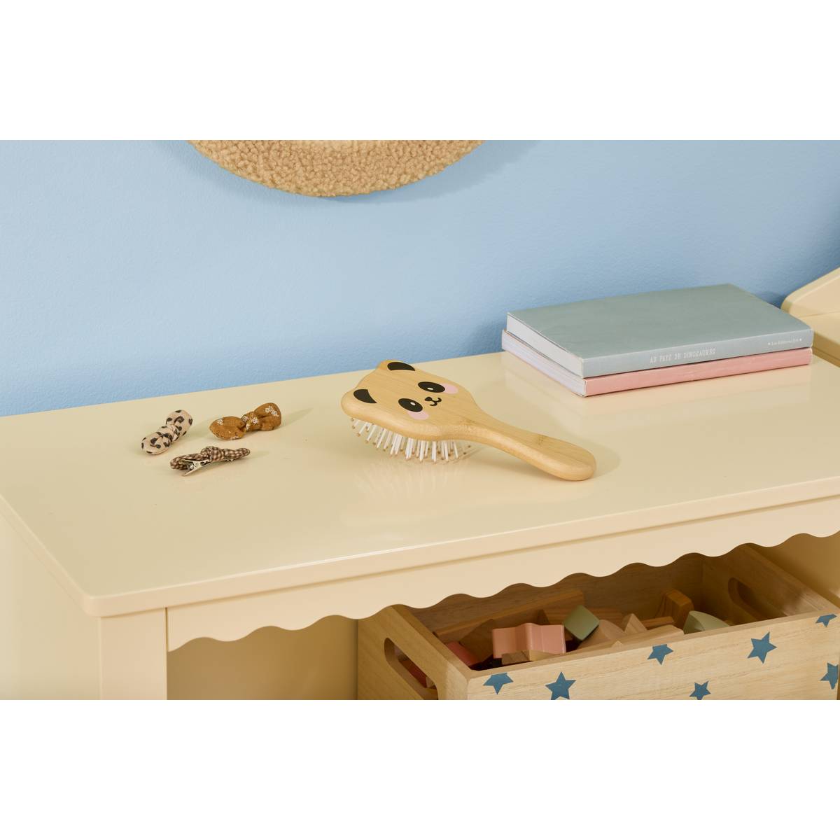 Kinderhaarbürste "Niami" 8x3 cm, Beige Beige