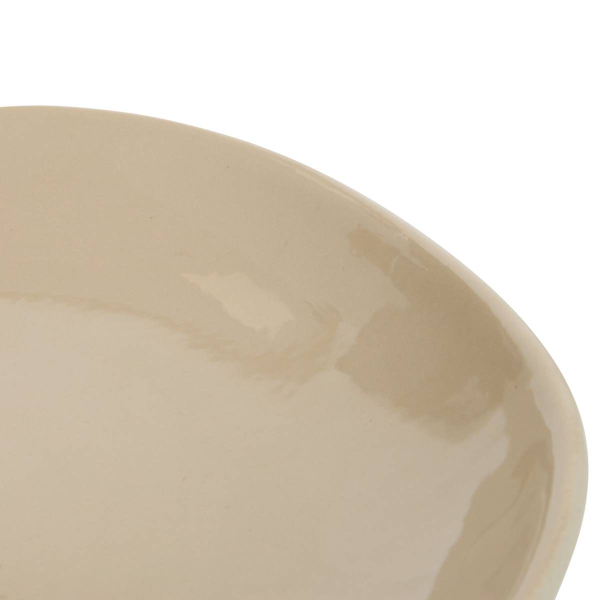 Schale "Aria" Steinzeug (Keramik), D.28 cm Beige