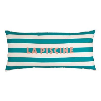 Rechteckiges au&szlig;enkissen "poolside" 75 x 35 cm, polyester, gr&uuml;n