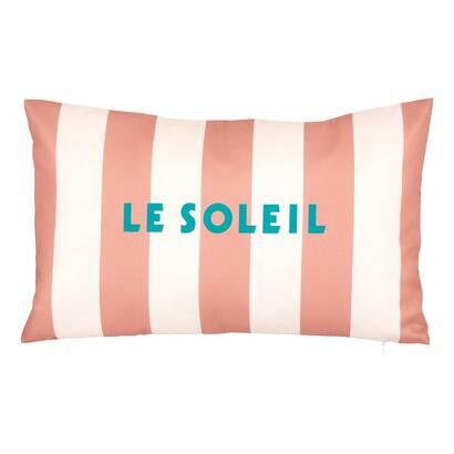 Rechteckiges au&szlig;enkissen "poolside" 50 x 30 cm, polyester, terrakotta