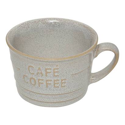 Tasse "cafe" 260 ml, steingut, wei&szlig;