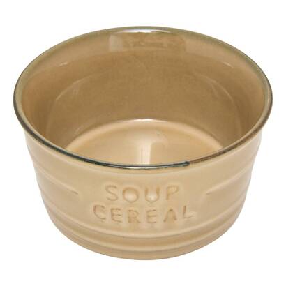 Sch&uuml;ssel  "cafe" 500 ml, steingut, beige
