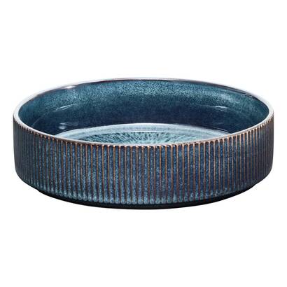 4er-set tiefe teller "eva" keramik, &Oslash; 18 cm, blau