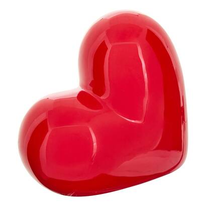 Deko-objekt "love" rosa / rot, h.14 cm